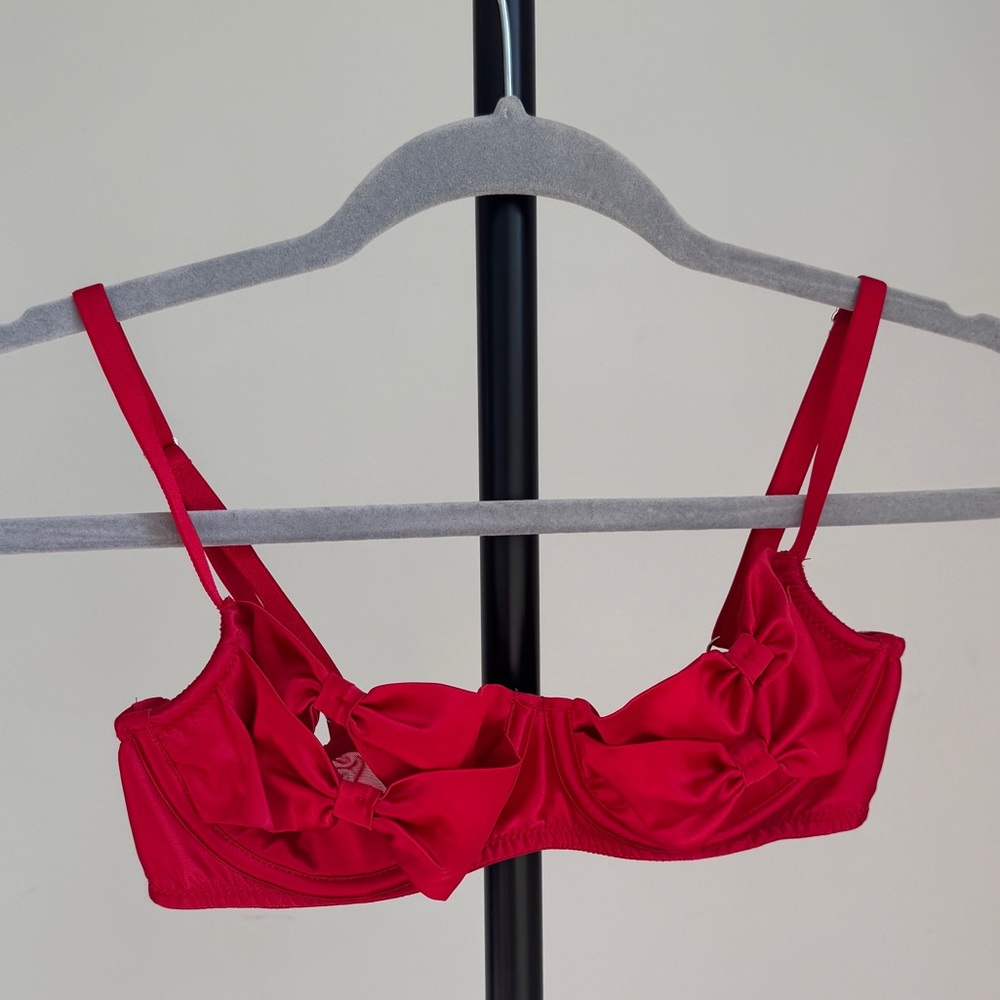 Victoria’s secret Red Bow Lingerie Set